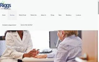 Riggs Community Health Center Pharmacy website