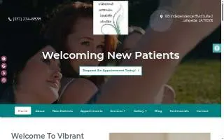 Vibrant Woman Health Center website