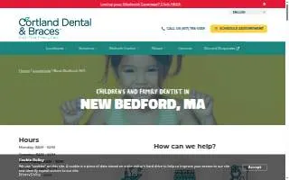 Cortland Dental & Braces of New Bedford website