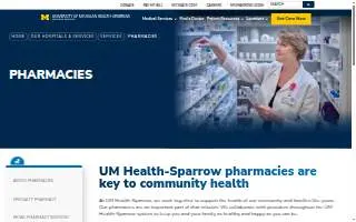 Lansing Health Center Pharmacy Plus | University of Michigan Health-Sparrow website