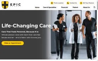 EPIC Health Flint website