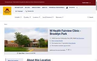 Fairview Brooklyn Park Clinic: Dirks Jay A MD