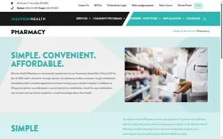 Alluvion Health Pharmacy website