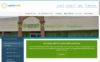 Capital Health Primary Care – Hamilton website