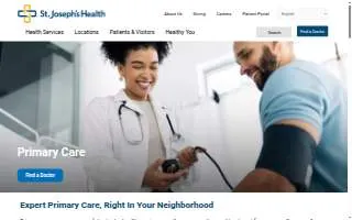 St. Joseph's Health Primary Care website