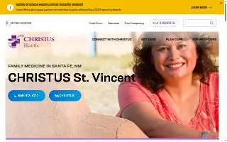 CHRISTUS St. Vincent Adult & Family Care website