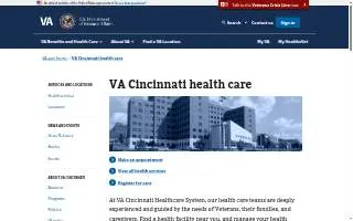 VA Medical center Cincinnati website