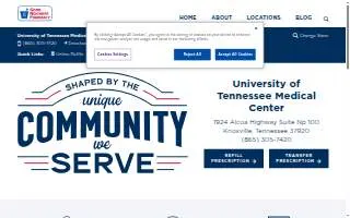 University of Tennessee Medical Center website