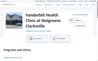 Vanderbilt Health Clinic at Walgreens Clarksville