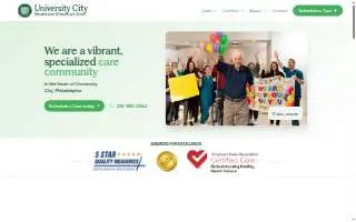 University City Rehabilitation & Healthcare Center website