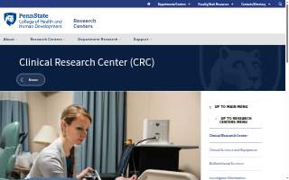 Penn State University: Clinical Research Center (CRC) - University Park