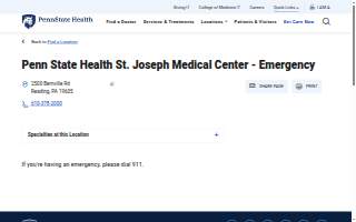 Penn State Health St. Joseph Medical Center - Emergency