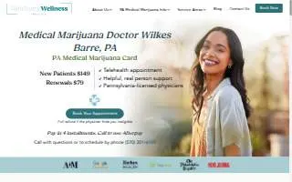 Medical Marijuana Doctor in PA | Telemedicine at The Sanctuary of Wilkes-Barre website