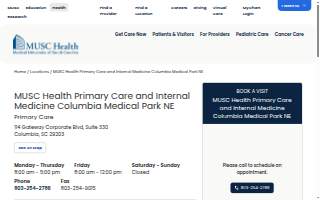 MUSC Health Primary Care and Internal Medicine Columbia Medical Park NE