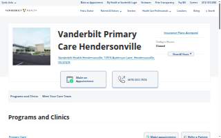 Vanderbilt Primary Care Hendersonville