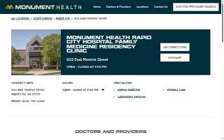 Monument Health Rapid City Hospital Family Medicine Residency Clinic