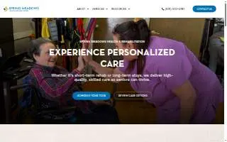 Spring Meadows Health & Rehabilitation website