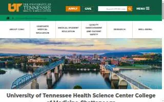 UT Health Science Center College of Medicine - Chattanooga website