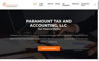 Paramount Tax & Accounting CPAs of Provo website
