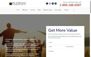 The Phoenixx Insurance Group website