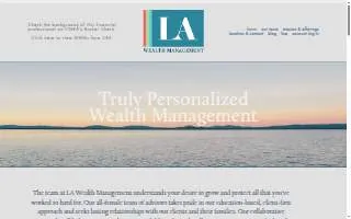 LA Wealth Management of Long Beach website