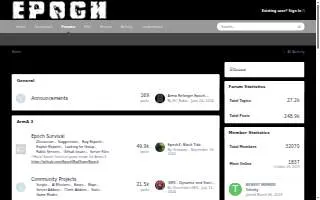 Epoch Chiropractic website