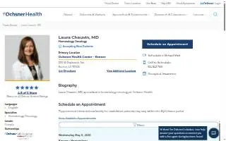 Laura Chauvin, MD website