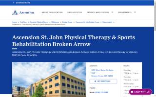 Ascension St. John Physical Therapy & Sports Rehabilitation Broken Arrow