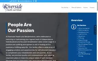 Riverside Health and Rehab website