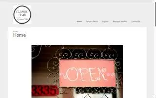 Classic Hair | A Boutique Salon website