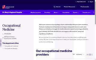 St Mary's Occupational Med