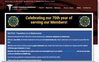 Waterbury Hospital -Greater Waterbury Healthcare FCU website