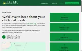 Field Electric of Memphis website