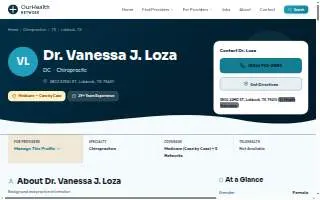 Loza Chiropractic website
