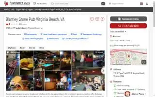 Blarney Stone Pub of Virginia Beach website