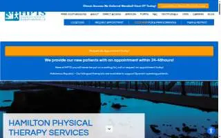 Hamilton Physical Therapy Services website
