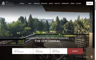 The Centennial Hotel website