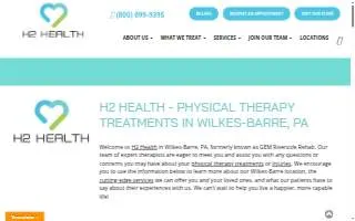 H2 Health- Wilkes-Barre PA website