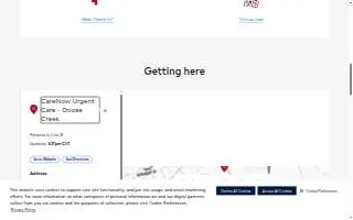 CareNow Urgent Care - Goose Creek website