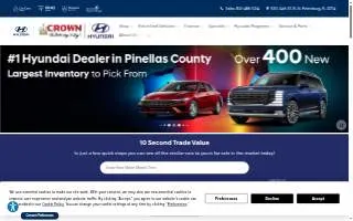 Crown Hyundai website