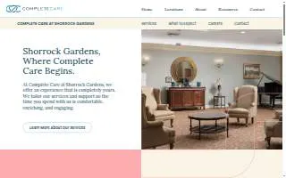 Complete Care at Shorrock Gardens website
