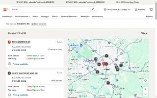 Walgreens of Raleigh website