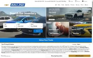 Balise Chevrolet of Warwick website