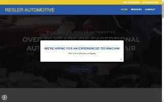 Resler Automotive website