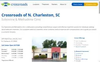 Crossroads Treatment Center of North Charleston website