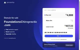 Foundations Chiropractic of Lexington website
