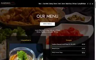 Nadim's Downtown Mediterranean Grill website