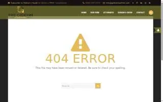 Gideon Law Firm website