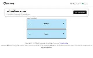 Law Offices of David L. Scher website