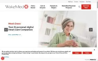 WakeMed Raleigh Campus website